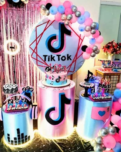 Set X3 Globo Metalizado Tik Tok Silueta estrellas Cumpleaños en venta