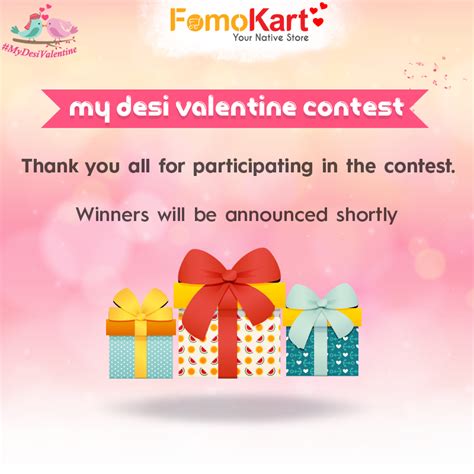 Thank You Everybody For Your Participation In The Contest Winners Will