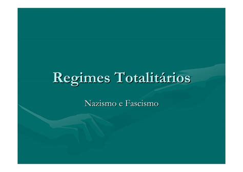 PDF Regimes Totalitários Colégio Alexander Fleming Regimes