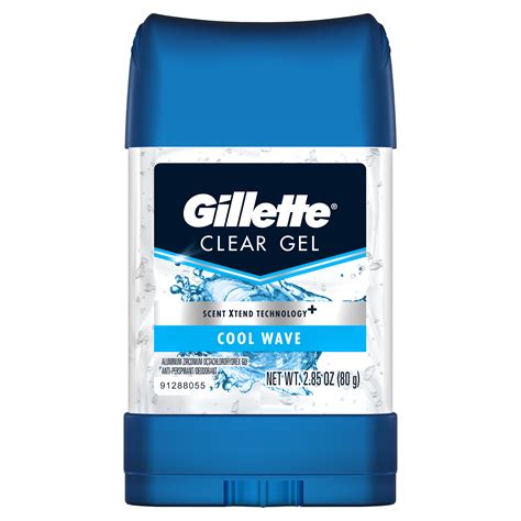 Gillette - Gillette Cool Wave Clear Gel Men's Antiperspirant and ...