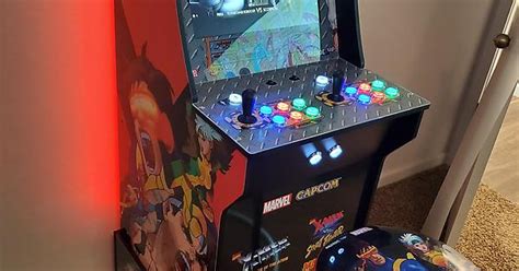 Modded X Men Vs Street Fighter Arcade1up Pc Added With Led Light Up