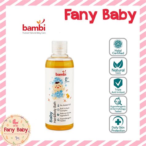 Jual Bambi Baby Hair Body Bath In Ml Shopee Indonesia