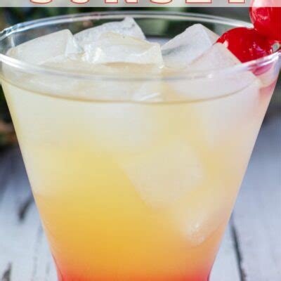 Malibu Sunset Easy Malibu Coconut Rum Cocktail Bake It With Love