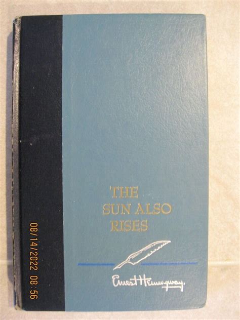 The Sun Also Rises By Ernest Hemingway 1954 Renewal Vintage Book