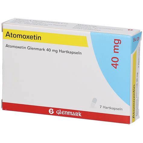 Atomoxetin Glenmark 40 Mg 7 St Mit Dem E Rezept Kaufen Shop Apotheke