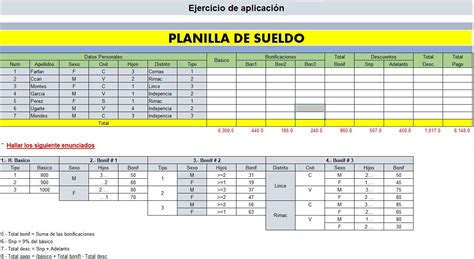 Ayuda Sobre Este Planilla De Ejercicio En Excel Brainly Lat