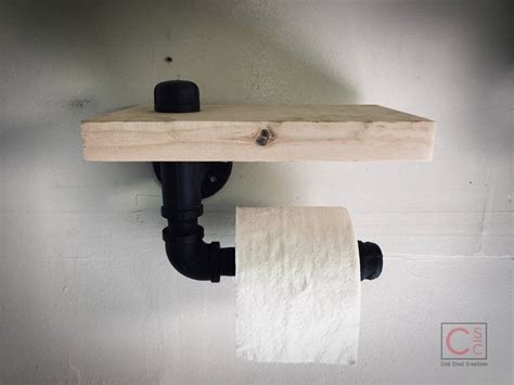 Toiletten Roll Holder Industrial Toilettenpapier Mit Schal Etsy