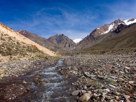 Roads in the Autumn through the Andes Mountain Range that are Th Stock ...