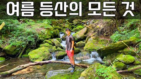 여름철 추천 산행지 준비물 산행 주의점 등 꿀팁 대방출 야간 산행 우중산행 Youtube