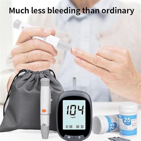 Blood Glucose Monitor Kit Blood Sugar Tester High Accuracy Automatic