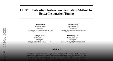 Paper Page Ciem Contrastive Instruction Evaluation Method For Better