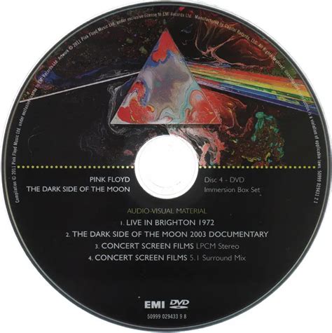 Pink Floyd The Dark Side Of The Moon 2011 [immersion Edition 3cd