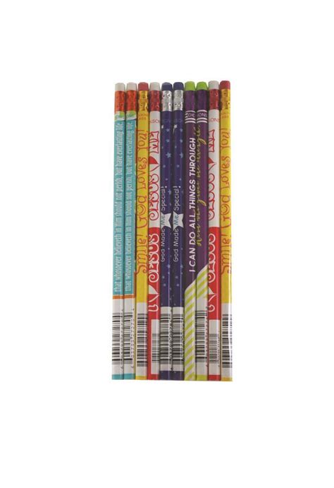 Pencils with Erasers: Assorted Designs (Pack of 10)