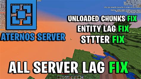 How To Fix Minecraft Aternos Server Lag Results New Youtube