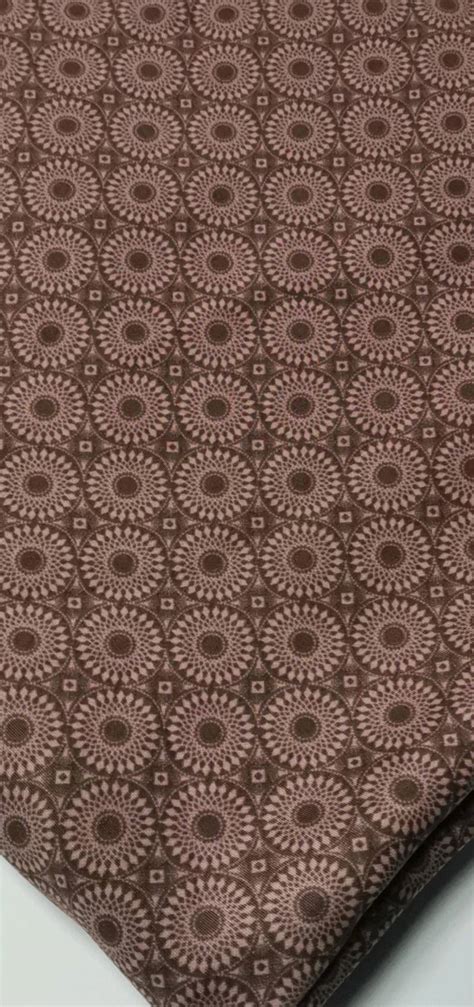 Destash Ponti Roma Knit Mocha Seamless Circle Design Fabricstore