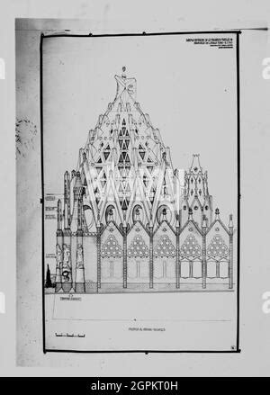 Sagrada Familia Sacristy Of The North Angle Site Plan And Basement