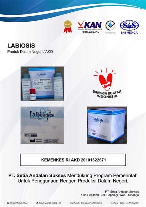 Labiosis Reagen Kimia Klinik Akd