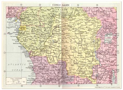 Congo Basin Map (1935) - Philatelic Database