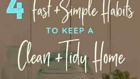 The Words Fast Simple Habitts To Keep A Clean And Tidy Home