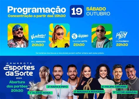 Micarina 2024 confira os horários de cada bloco nos dois dias de folia