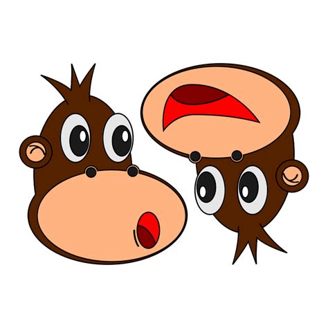 Monkey Expressions - Openclipart