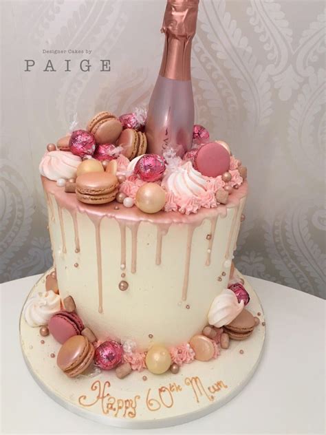 Stunning Tall Rose Gold Drip Cake Is A Beautiful Buttercream Birthday