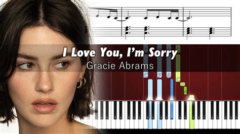 Gracie Abrams I Love You Im Sorry Piano Tutorial With Sheet Music