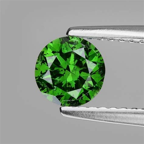 1 Pcs Diamond 0 80 Ct Round Colour Treated IGI Certified