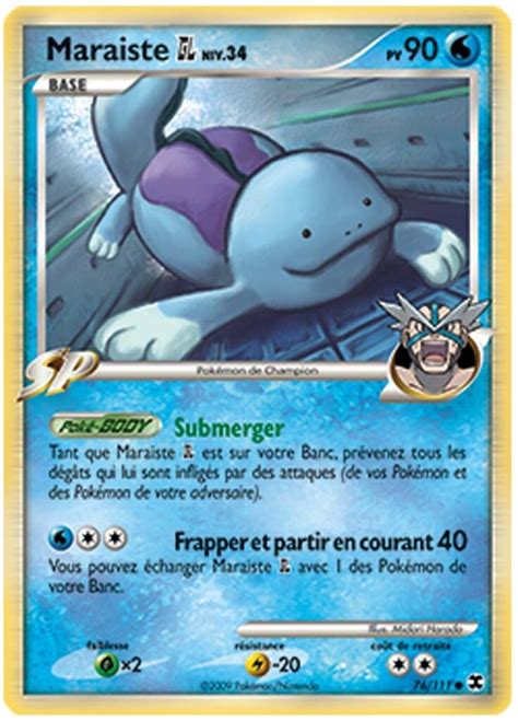 Maraiste Gym Leader 76 111 Platine rivaux émergeants carte Pokemon