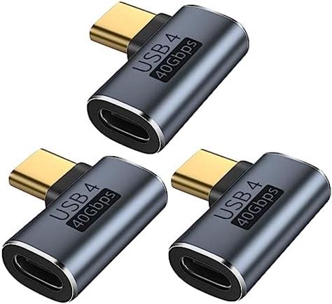 Seminer Adaptateur USB C Mâle vers Femelle Lot de 3 Adaptateur USB C