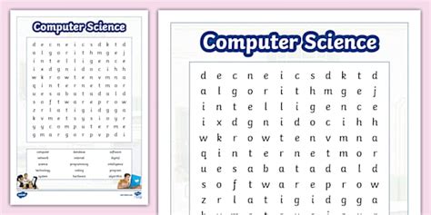 KS2 Computer Science Word Search Profesor Hizo Twinkl