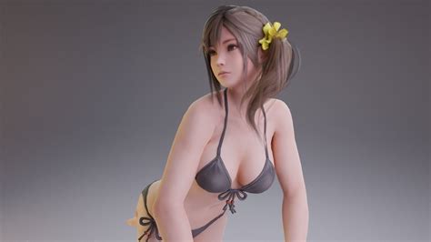 Stylized Bikini Girl Abi Rigged 3D Model Rigged CGTrader