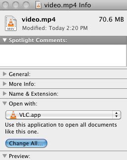 how to change default application for file type mac