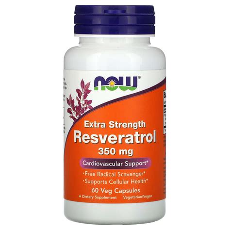 Resveratrol Forte Mg Capsule Vegetale Now Foods Bebe Tei