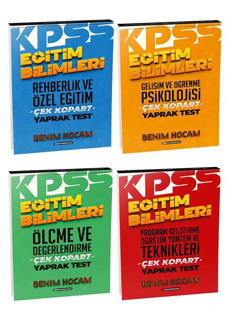 E Itim Bilimleri Ek Kopart Yaprak Test Seti Benim Hocam Yay Nlar