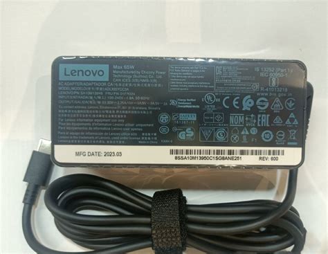 Genuine Lenovo W Usb C Type C Laptop Charger Power Supply Adapter