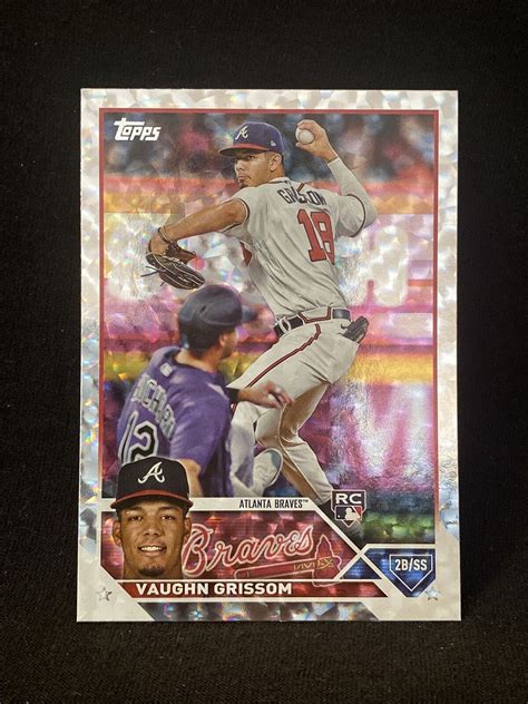 2023 Topps Series 1 Super Box Silver Patterned Foilboard Vaughn Grissom