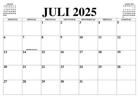 Kalender Juli 2025 Zum Ausdrucken Kostenlos Christian Quinn