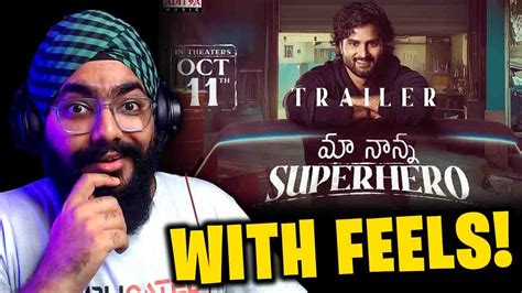 Maa Nanna Super Hero Trailer Reaction Sudheer Babu Youtube