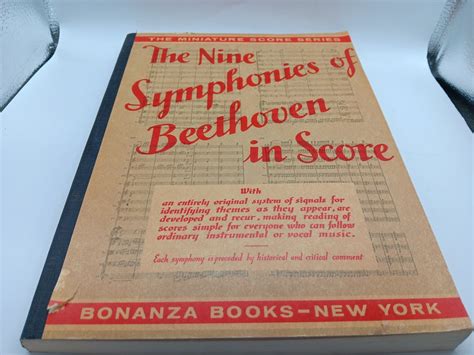 The Nine Symphonies Of Beethoven In Score Bonanza Books Miniature Score