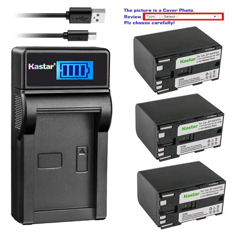 Kastar Battery Lcd Charger For Canon Bp 970 Bp 911 Bp 911k Bp 915 Bp 914 Bp 915 Ebay