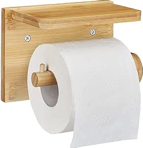 Relaxdays Toiletrolhouder Met Plank Voor Telefoon Natte Doekjes