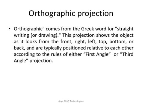 Orthographic Projections | PPT