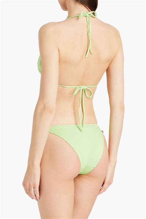 Melissa Odabash Miami Ribbed Low Rise Bikini Briefs The Outnet