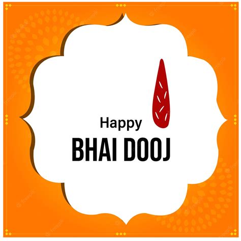 Premium Vector Happy Bhai Dooj Indian Hindu Festival Celebration