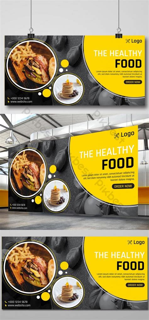 Restaurant Banners Design Template Ai Free Download Pikbest