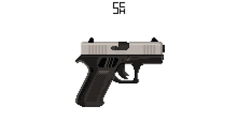 Glock 17 Pixel Art