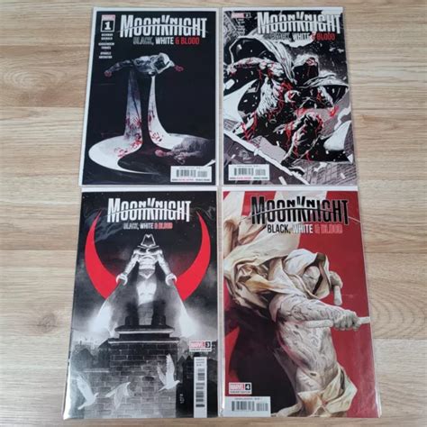 MOON KNIGHT BLACK White Blood 1 4 Full Run Marvel Comics 2022 Lot Of