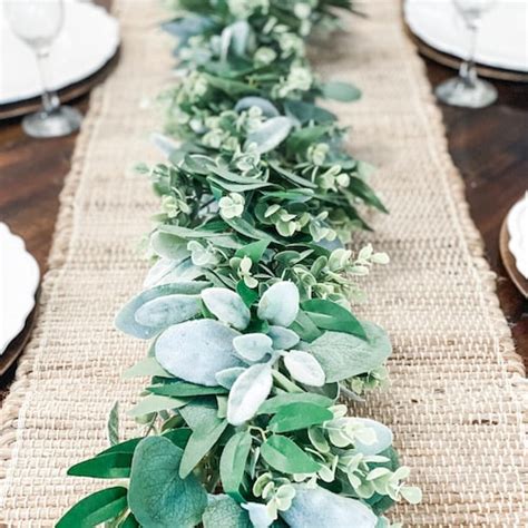 Artificial Eucalyptus Greenery Garland For Mantle Wedding Etsy