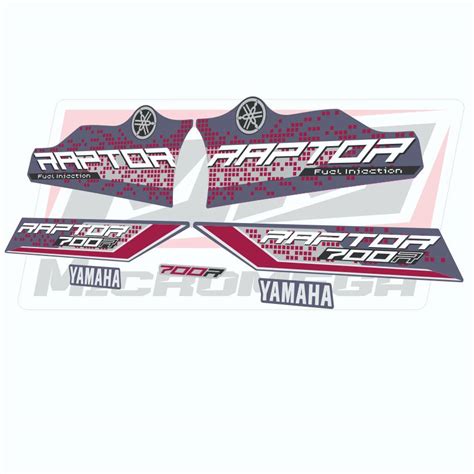 Calcas Sticker Calcomanias Yamaha Raptor Gris